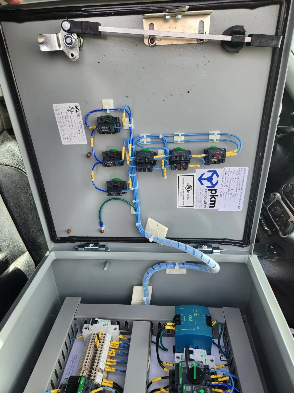 PKM electrical panel for 3 or 4 phase power. 460V