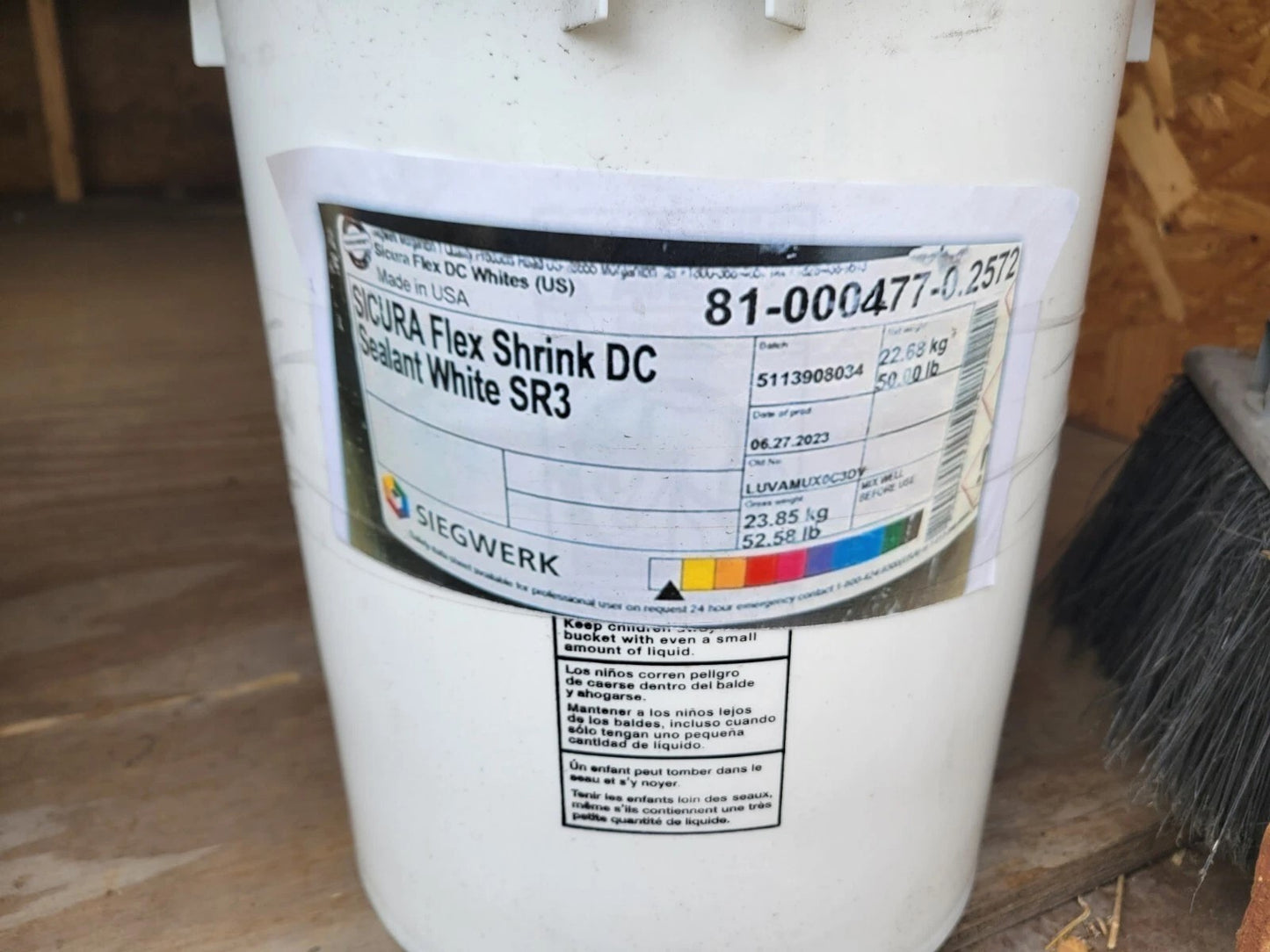 Siegwerk Printing Ink 81-000477 0.2572 Sealant White SR3 22.68kg