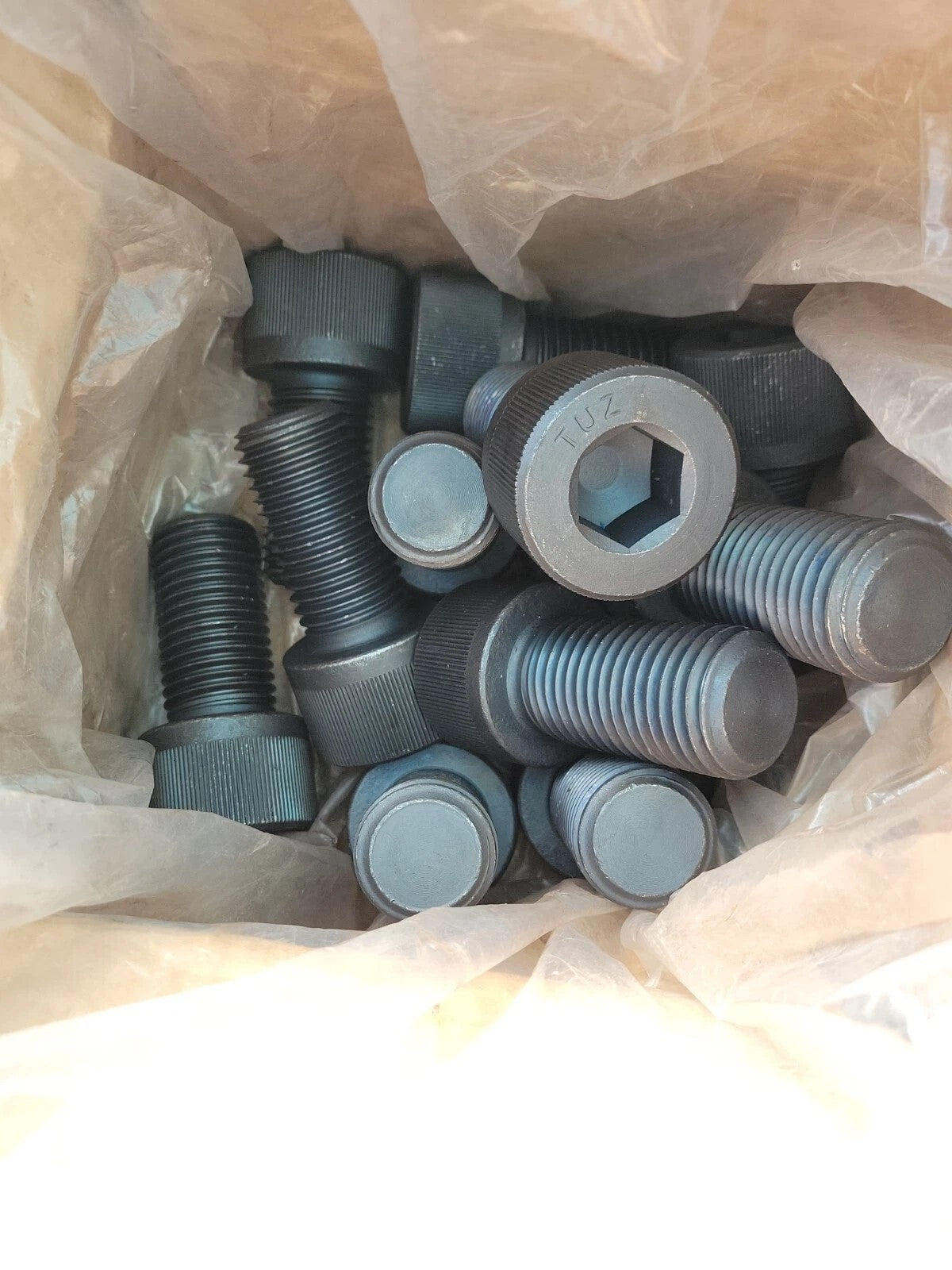 LOT OF 12 TUZ 1-12UNC X 3 SOCKET HEAD CAP SCREWS