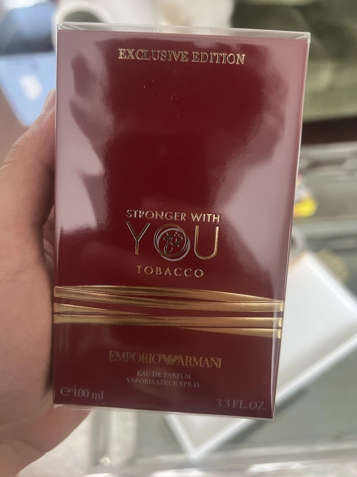 3.3 Oz Emporio Armani Stronger With You Tobacco . NEW In Box. Sealed