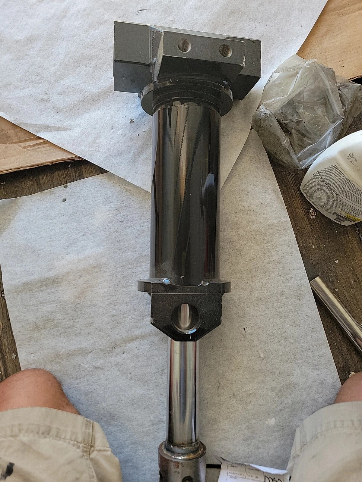 JCB Hydraulic Ram Steering Quick Hitch 4 Ports