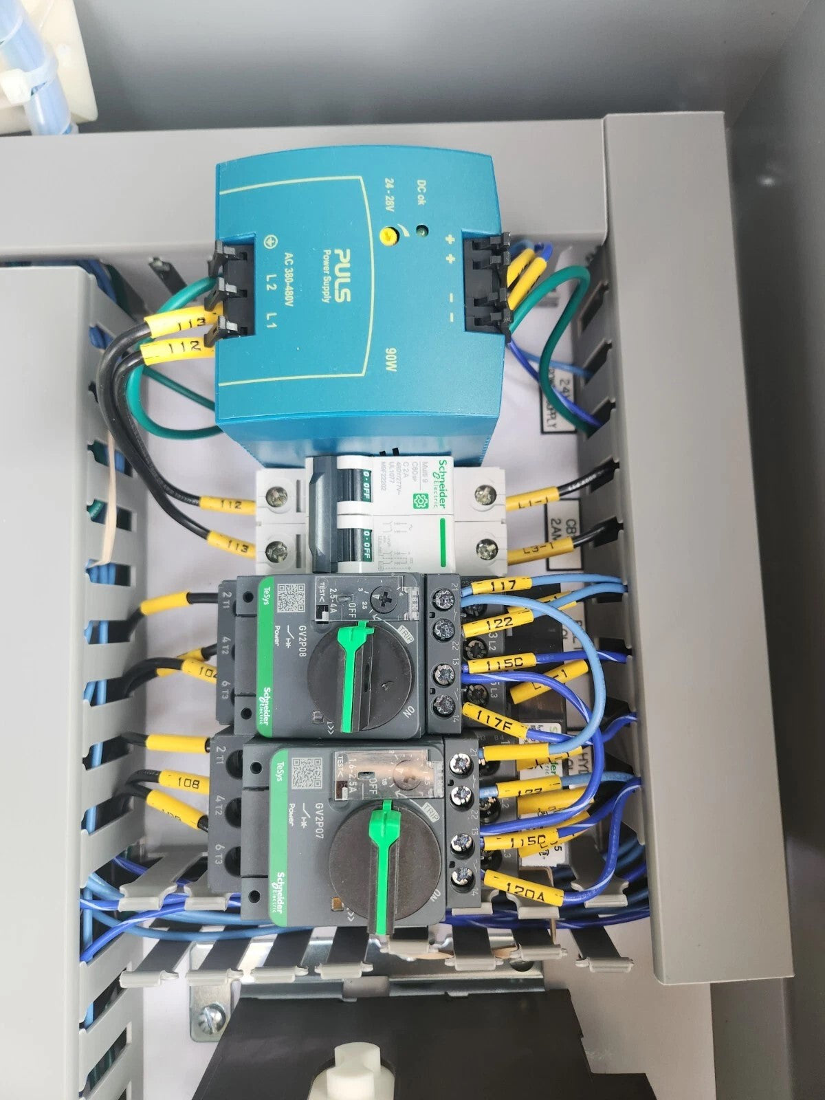 PKM electrical panel for 3 or 4 phase power. 460V