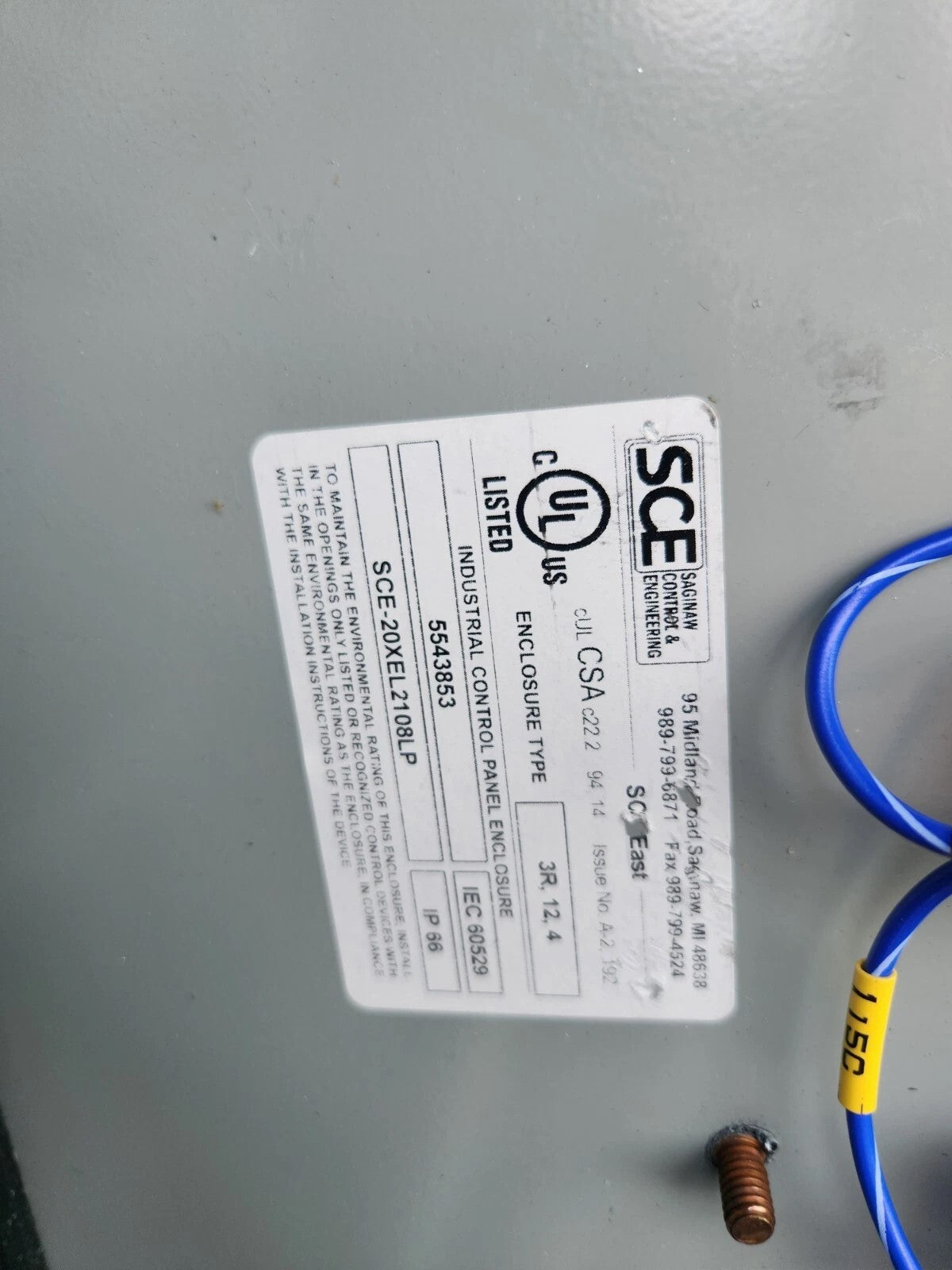 PKM electrical panel for 3 or 4 phase power. 460V