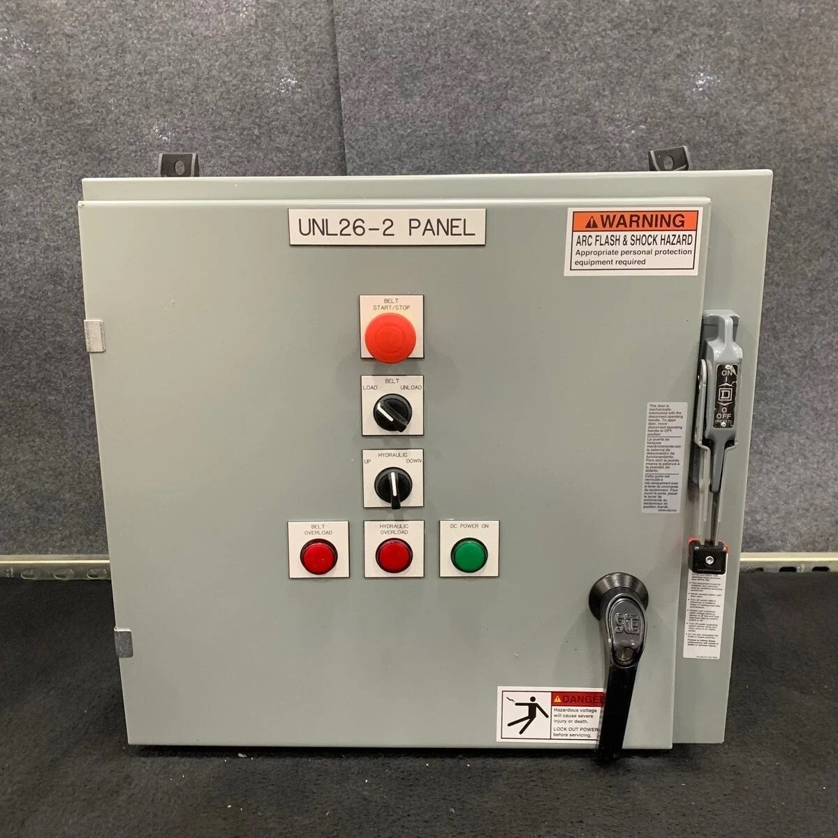 PKM electrical panel for 3 or 4 phase power. 460V