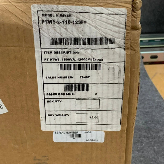 Ptw5-2-110-123ff Voltage Potential Transformer 1500 Va