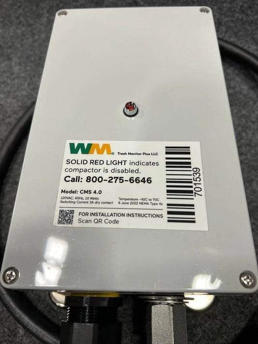 WASTE MANAGEMENT TRASH MONITOR PLUS HONEYWELL PRESSURE SENSOR